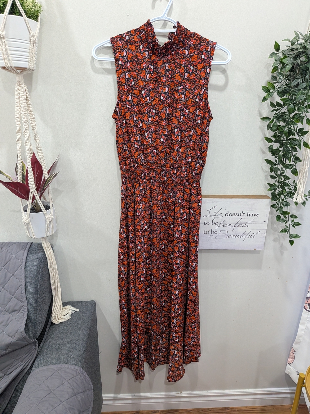 Nanette Lepore Floral Hi Low Maxi  Dress